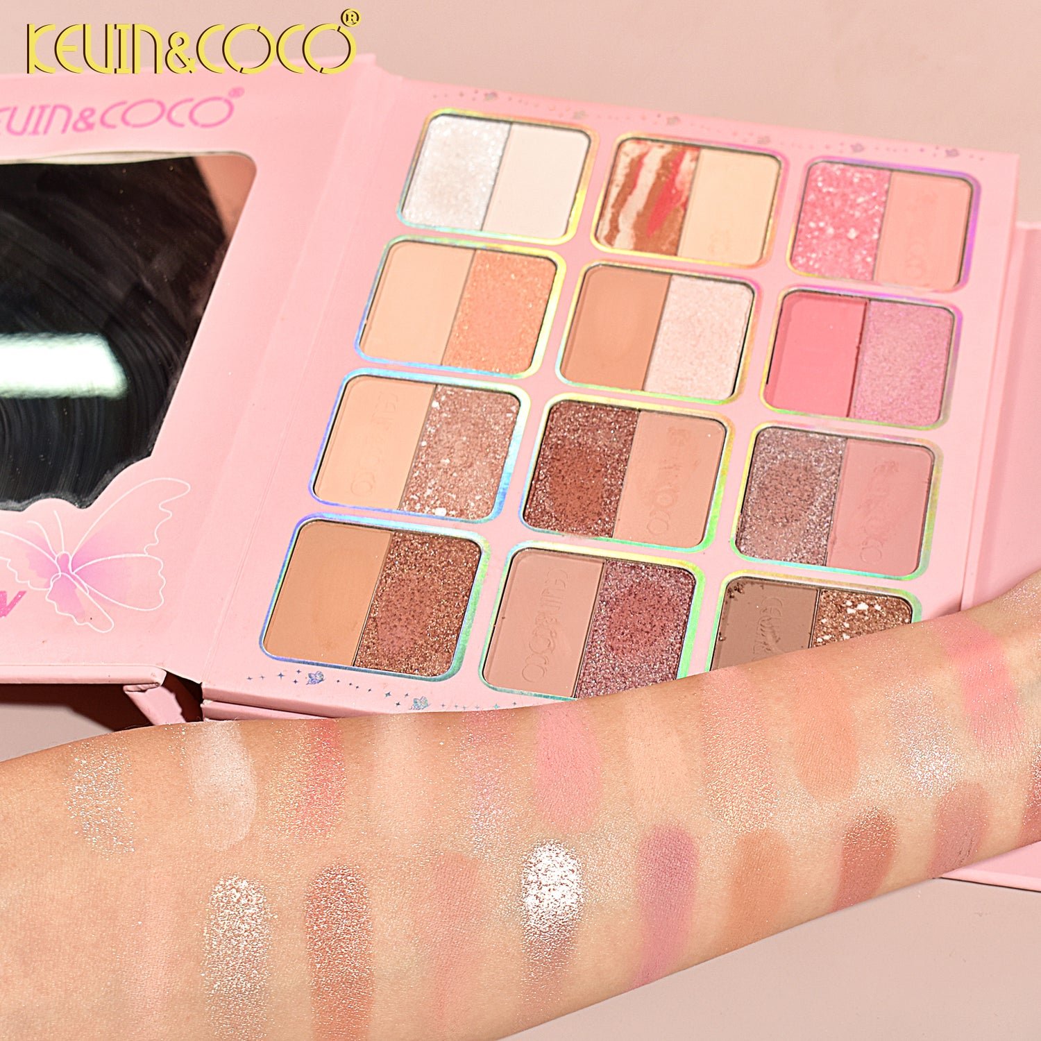 Kevin & Coco 94 Colors Luxury Butterfly Makeup Book - Image 6