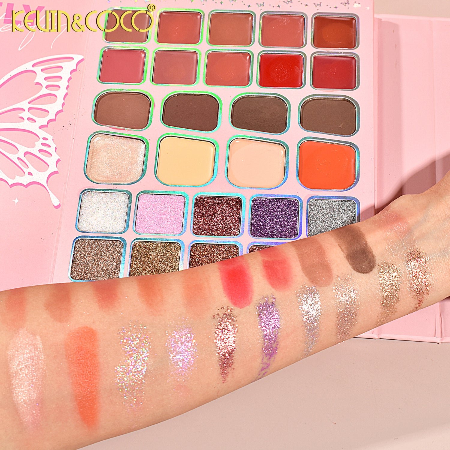 Kevin & Coco 94 Colors Luxury Butterfly Makeup Book - Image 8