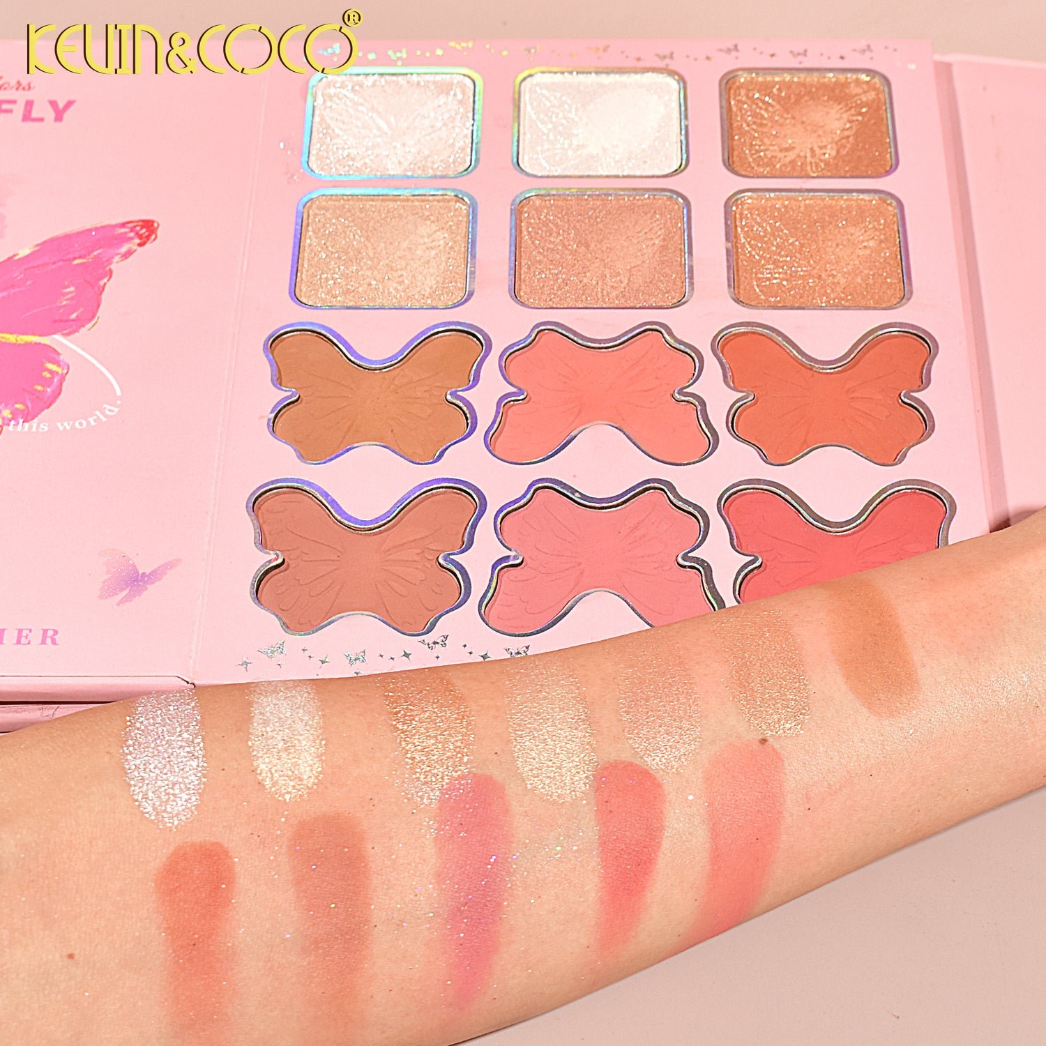 Kevin & Coco 94 Colors Luxury Butterfly Makeup Book - Image 9